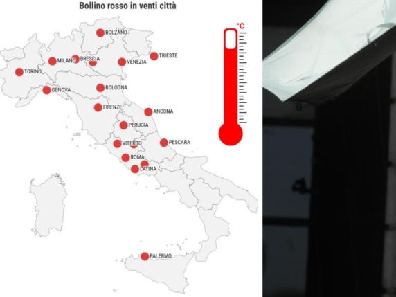 Temperature record in Italia, oggi il giorno più caldo: 20 città da bollino rosso | Creta sotto assedio per gli incendi, paura dei turisti