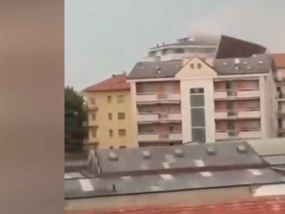 Tetti che volano e fiumi nelle strade nel Novarese
