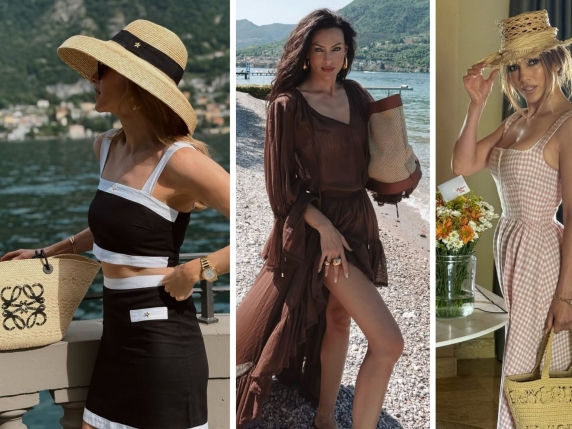 Rafia, il fil rouge dei look estivi. Dalle borse ai sandali e ai cappelli: come la portano le star