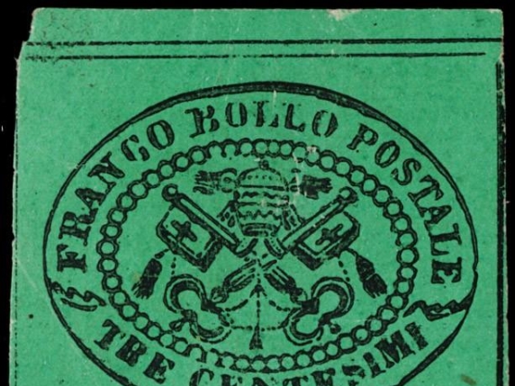 Francobollo del Papa Re: un pezzo unico di storia filatelica venduto a 40 mila euro dopo essere stato salvato dal macero