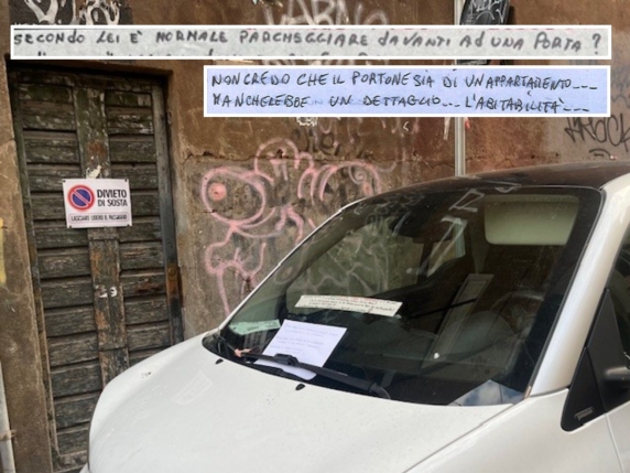 Lite a Monti: inquilino e automobilista in disaccordo sul parcheggio