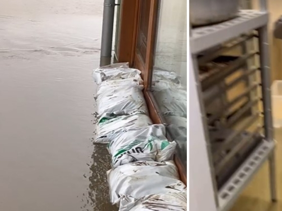 Chef Klugmann mostra il disordine del suo locale