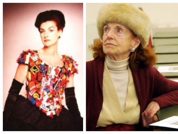 Fiore Crespi, 87 anni, simbolo della prevenzione HIV con il corpetto Moschino del 1995