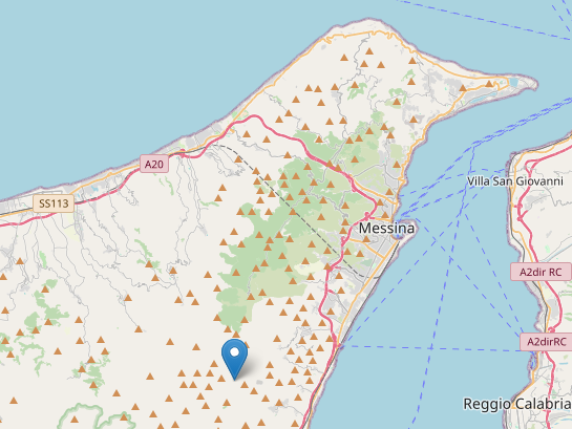 Terremoto in provincia di Messina, la magnitudo è stata di 3.6. Nessuna segnalazione di danni Terremoto in provincia di Messina, la magnitudo è stata di 3.6. Nessuna segnalazione di danni