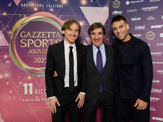 Gazzetta Sports Awards: Modric e Lautaro in atmosfera da derby per celebrare il lavoro verso lo scudetto