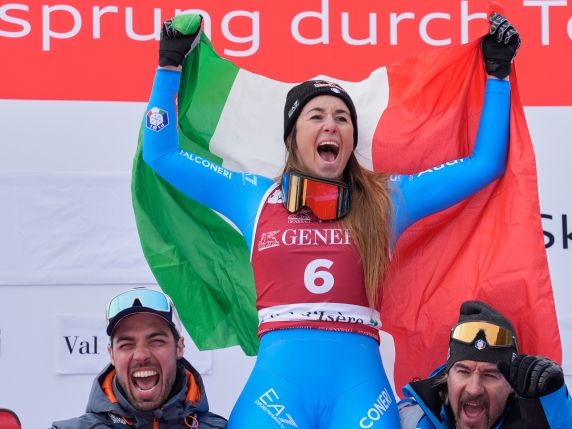 Sofia Goggia vince il SuperG: 27ª Coppa del Mondo e emozione al presidente Gasperini