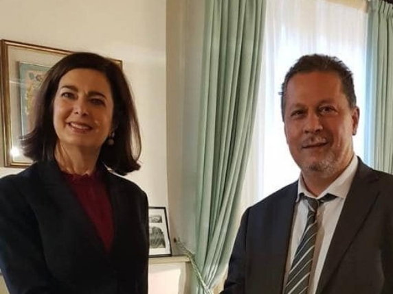 Gli incontri con Pd e sinistrae il palco insieme ad Albanese: le relazioni di Hannoun