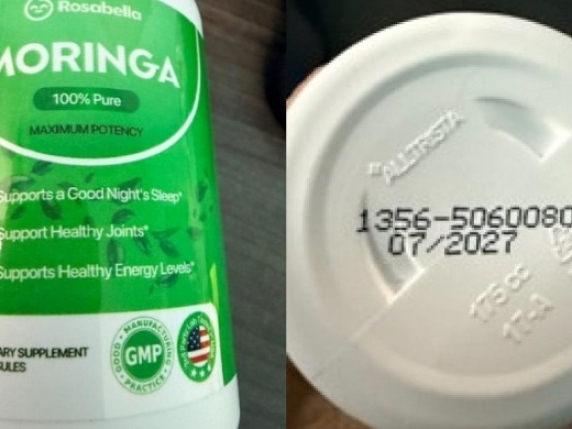 Avviso ai consumatori sul prodotto moringa in capsule a marchio Rosabella