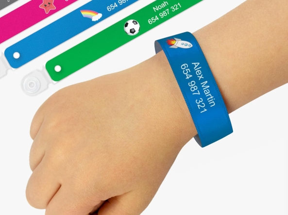 Braccialetti Identificativi Per Bambini - 8 Pezzi Anti-Smarrimento, Impermeabili E Regolabili - Foto 5