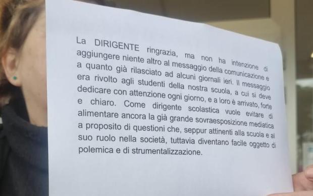 Il ministro Valditara: «La lettera della preside Savino è ...