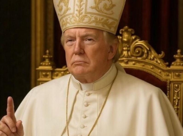 Trump pubblica sui social il fotomontaggio vestito da papa, il post è subito virale