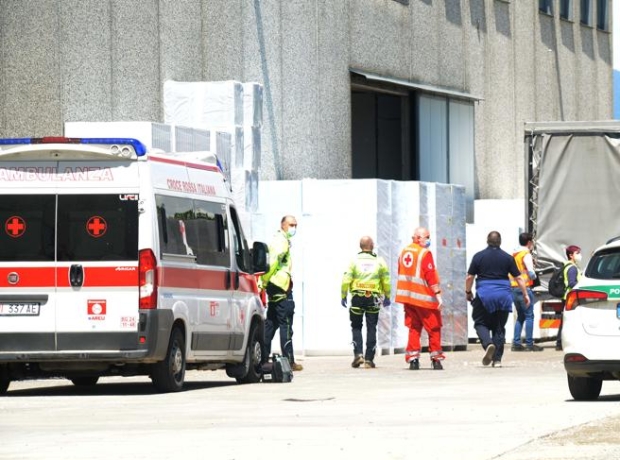 L’infortunio alla De Berg di Spirano, il 17 maggio, dove è morto Sergio Persico