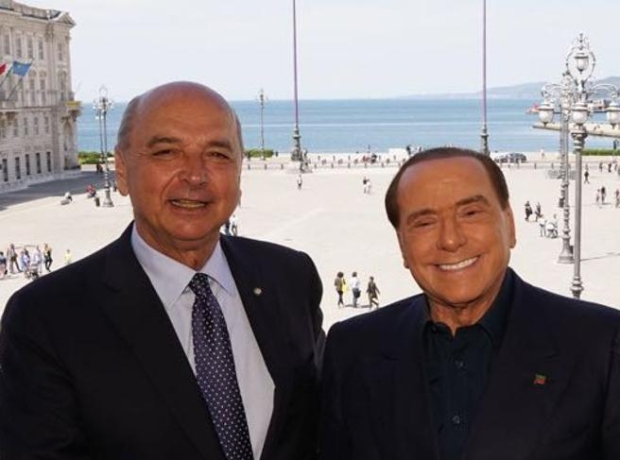 Roberto Dipiazzasindaco di Triestecon Silvio Berlusconi