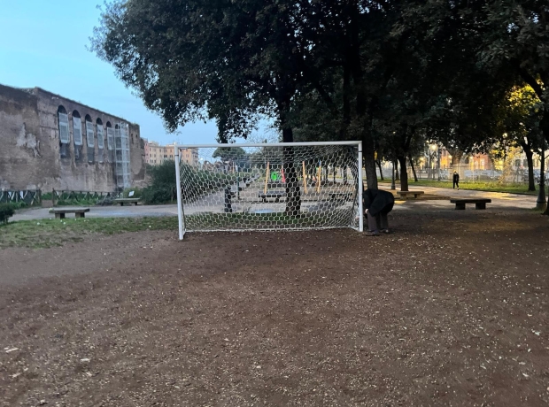 porta da calcio viale carlo felice