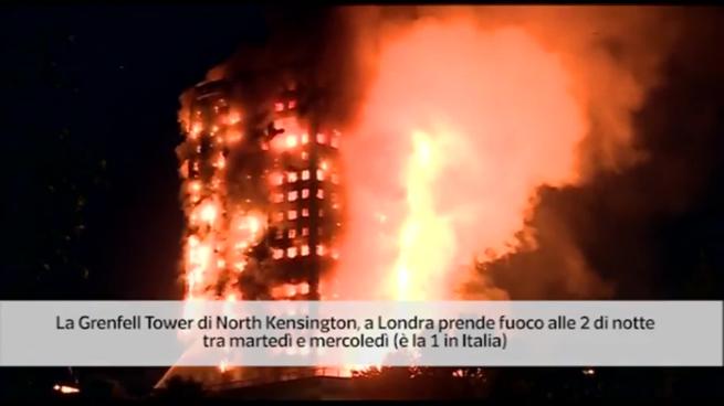 Il videoracconto dell'incendio alla Grenfell Tower