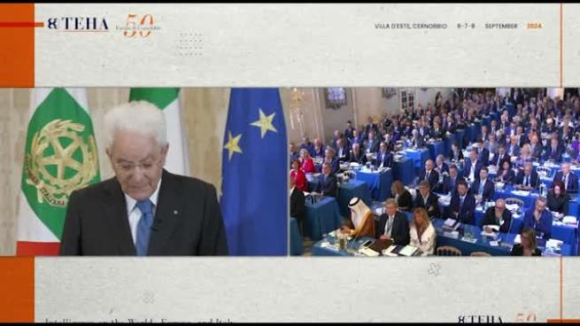 Mattarella al Forum di Cernobbio: «La Commissione ha compiuto scelte lucide ma l'Europa è incompiuta»