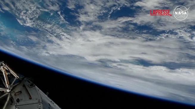 L'uragano Helene visto dalla Stazione Spaziale Internazionale