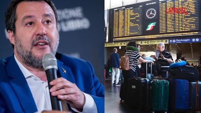 La rabbia di Salvini: «Treni fermi per un chiodo? Non è possibile fermare l'Italia così». L'audio