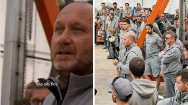 Finale di Louis Vuitton Cup, il discorso di Max Sirena al team Luna Rossa: «Niente facce tristi, bastano due secondi per far girare il vento»