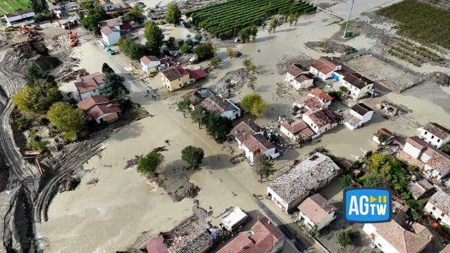 Alluvione a Traversara: le immagini col drone