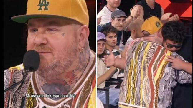 X Factor, Jake La Furia elimina un concorrente ma poi lo abbraccia: «Sei fortissimo. Lo faccio per te»