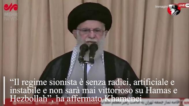 Iran, Khamenei commemora Nasrallah: «Ogni attacco a Israele è un servizio all'interà umanità»