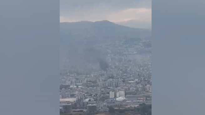 Il video di Beirut dall'alto: fumo vicino alla pista dell'aeroporto