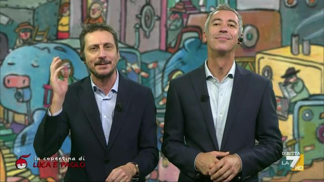 Luca e Paolo a diMartedì: «L'astio tra Renzi e Giuli, è record mondiale di gne gne gne»