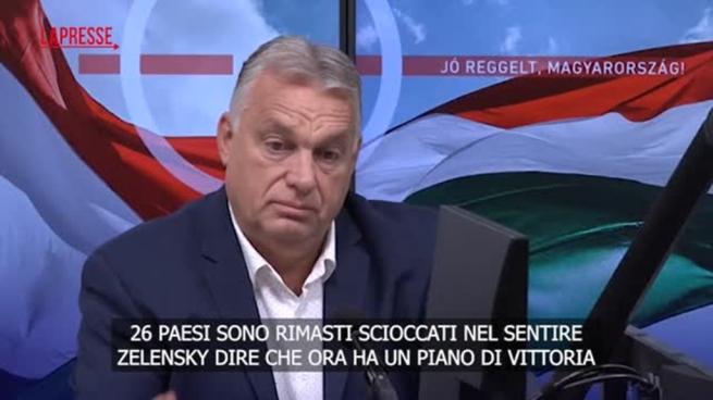 Orban: «Col piano di vittoria di Zelensky l'Ucraina può solo perdere»