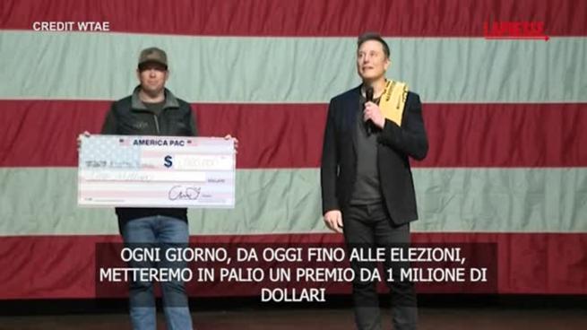 Elon Musk regala 1 milione di dollari a chi firma la sua petizione per la Costituzione