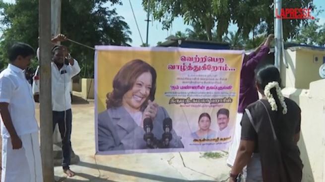 In India i fedeli pregano per la vittoria di Kamala Harris nel villaggio di suo nonno: «La nostra divinità è potente, se preghiamo la farà vincere»