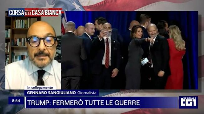 Sangiuliano in video alla maratona del Tg1: «Da Trump inno al buon senso»