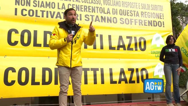 Roma, protesta degli agricoltori davanti alla Regione Lazio. Granieri (Coldiretti): «Siamo la parte viva del territorio»