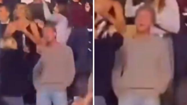 Paolo Sorrentino balla al concerto di Gigi D’Alessio a Roma sulle note di «Mon Amour»