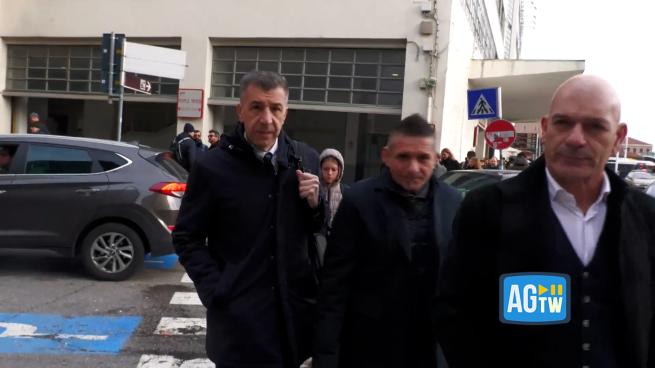 L'arrivo di Gino Cecchettin in tribunale a Venezia