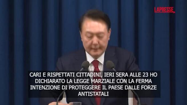 Corea del Sud, il presidente parla di nuovo alla nazione e annuncia: «La legge marziale sarà revocata»