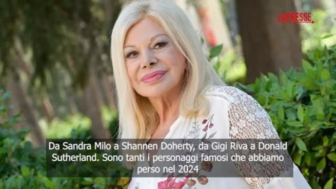 Da Sandra Milo a Gigi Riva e Alain Delon: i personaggi famosi che ci hanno lasciato nel 2024