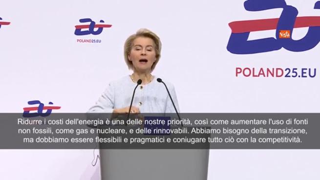 Von der Leyen: «Abbiamo bisogno della transizione, ma dobbiamo essere flessibili e pragmatici»