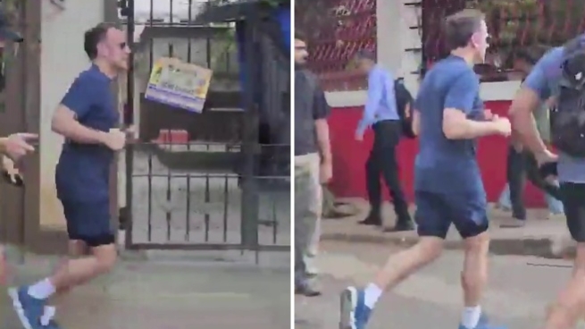 Macron in India: inizia la giornata con una corsa mattutina lungo la Marine Drive di Mumbai