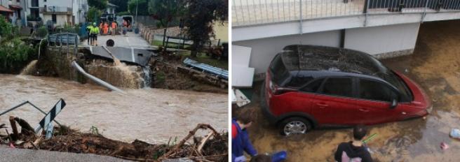 Maltempo in Veneto, pioggia e temporali. Fiumi esondati e case allagate. «Allerta rossa»