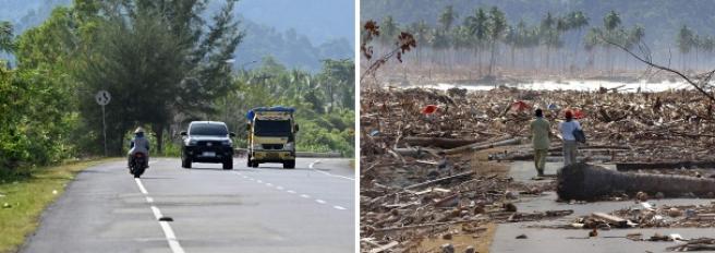 Vent'anni fa lo tsunami che colpì il Sud-Est asiatico: le foto mostrano come sono oggi e com'erano allora le zone colpite