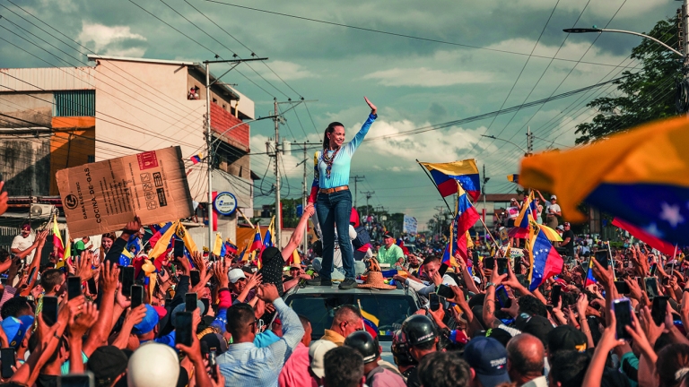 María Corina Machado: «La sconfitta di Maduro? Mai stata così vicina»