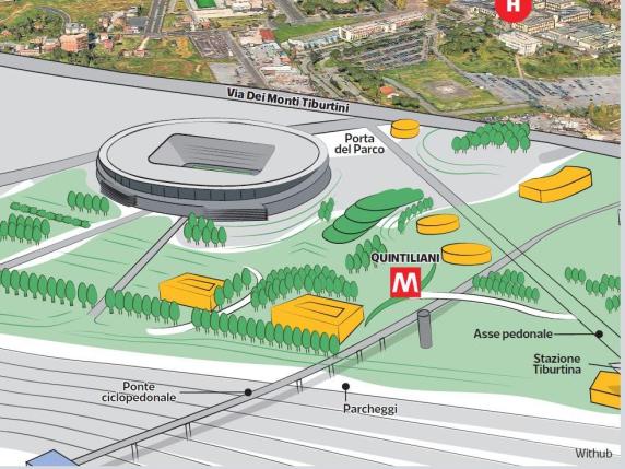 Lo Stadio della Roma si farà a Pietralata: la giunta licenzia l'interesse pubblico del progetto