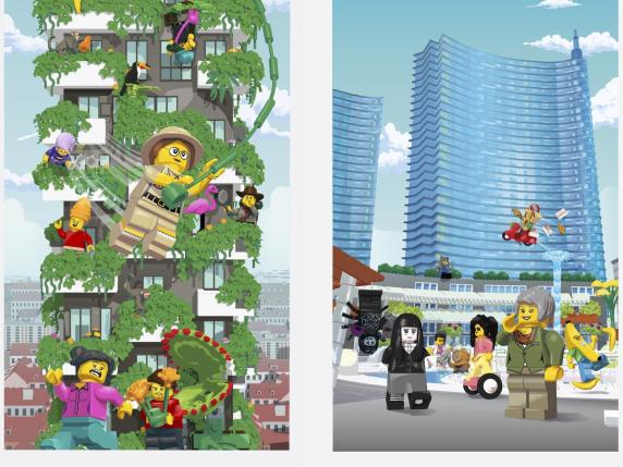 Lego, nuovo negozio a Milano: in piazza Gae Aulenti apre lo store dei mattoncini (e c'è anche il Bosco Verticale in 3D)