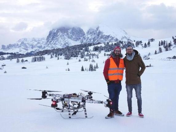 I droni-cargo dei fratelli Moroder conquistano anche Leonardo