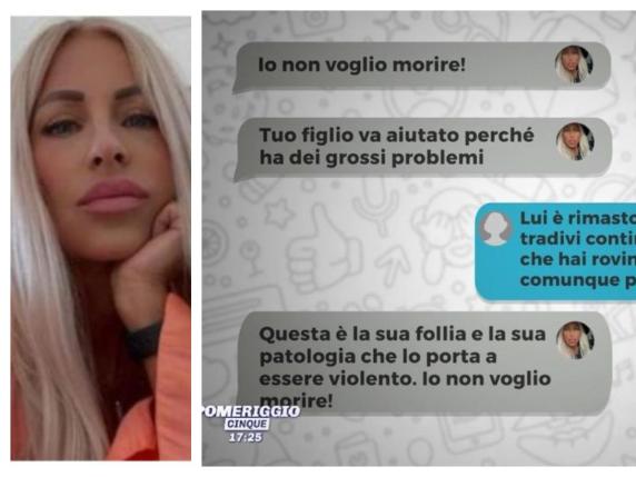 Femminicidio Alessandra Matteuzzi, la madre del killer in tv mostra gli sms con la vittima: «Mi scriveva "non voglio morire"»