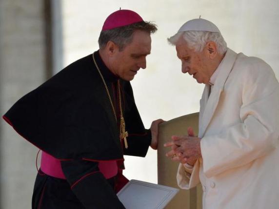Monsignor Georg con Benedetto XVI