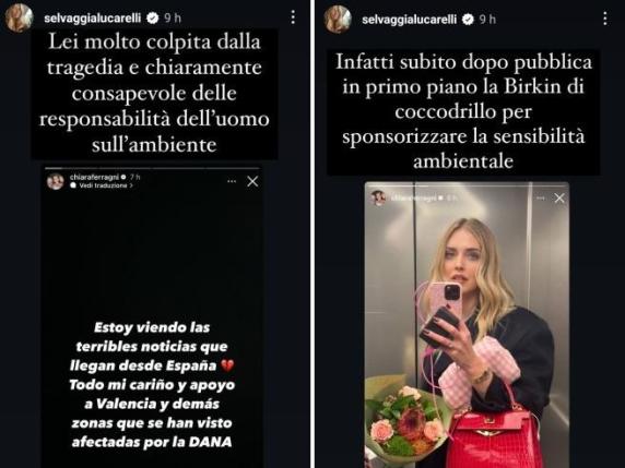 Selvaggia Lucarelli attacca Chiara Ferragni: «Si indigna per l'ambiente e poi posta foto di borse di coccodrillo»
