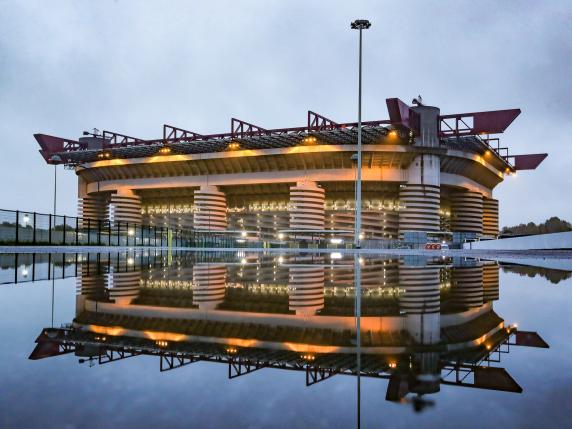 foto IPP/zumapress
milano 03-11-2019
nella foto panoramica esterna esterno dello stadio san siro giuseppe meazza riflesso in una pozzanghera
WARNING AVAILABLE ONLY FOR ITALIA MARKET