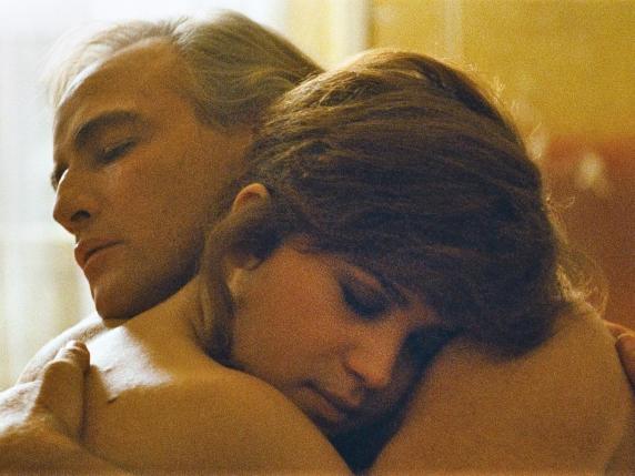 Marlon  Brando e Maria Schneider in «Ultimo tango a Parigi» (1972)